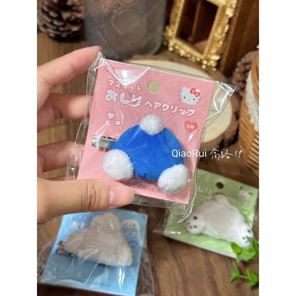 現貨 日本 Sanrio 三麗鷗 屁屁髮夾 瀏海夾 KITTY 大耳狗 庫洛米 漢頓 帕恰狗-規格圖6