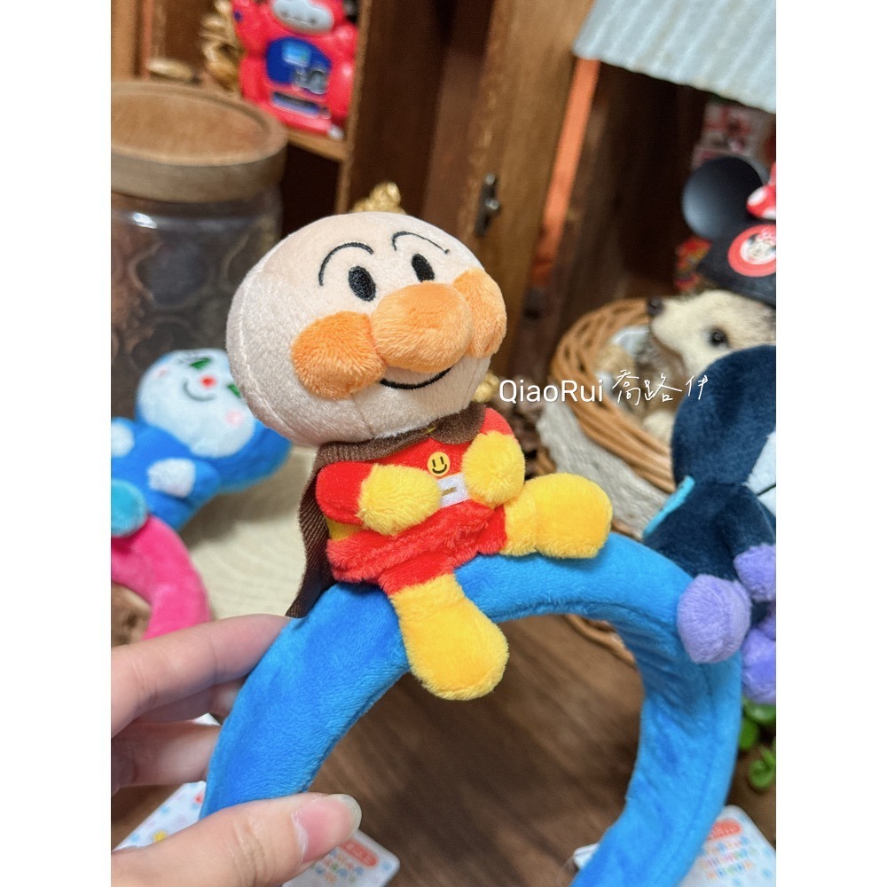 現貨 日本 橫濱限定 日本製 Anpanman 麵包超人博物館 髮箍 麵包超人 藍精靈 紅精靈 細菌人-細節圖5