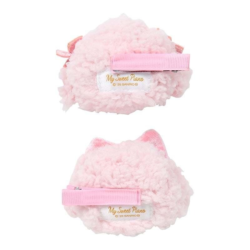 現貨 日本 sanrio 三麗鷗 彼安諾 小羊 絨毛 立體 髮夾 瀏海夾 一對裝-細節圖2