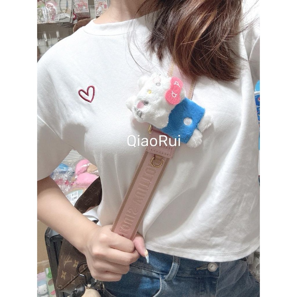 現貨 日本 sanrio 三麗鷗 絨毛 立體 趴姿 瀏海夾 髮夾 邊夾 包包裝飾 kitty 美樂蒂 大耳狗 漢頓-細節圖8