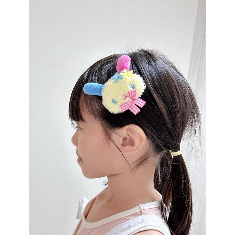 現貨 日本 三麗鷗 Sanrio 絨毛 瀏海夾 髮夾 大人小孩都能夾 kitty 美樂蒂 大耳狗 庫洛米 彼安諾 漢頓-細節圖5