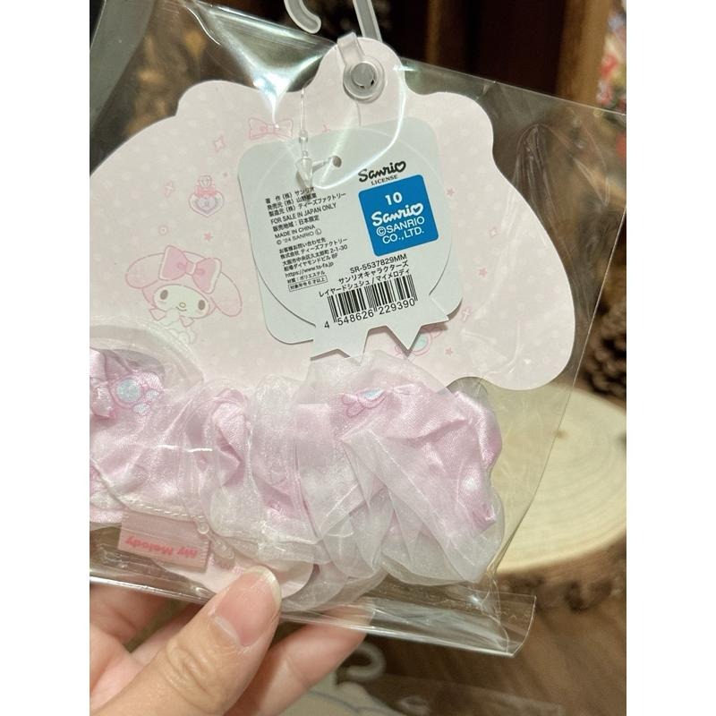 現貨 日本 三麗鷗 Sanrio 雪紡紗 大腸圈 髮束 髮圈 大耳狗 美樂蒂-細節圖4