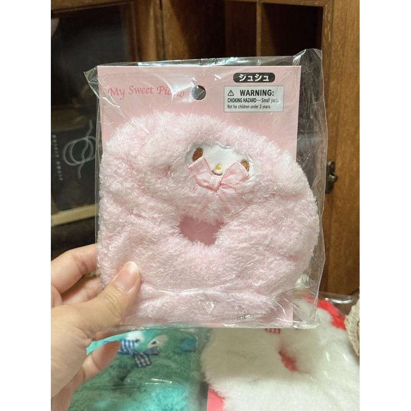 現貨 日本 毛絨 髮圈 三麗鷗 庫洛米 帕恰狗 彼安諾 漢頓 kitty 大耳狗 布丁狗 小麥粉 絨毛髮圈 大腸圈 髮束-細節圖5