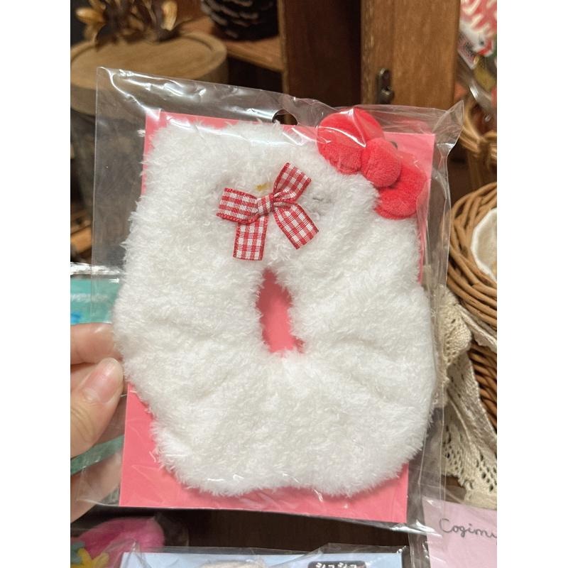 現貨 日本 毛絨 髮圈 三麗鷗 庫洛米 帕恰狗 彼安諾 漢頓 kitty 大耳狗 布丁狗 小麥粉 絨毛髮圈 大腸圈 髮束-細節圖6