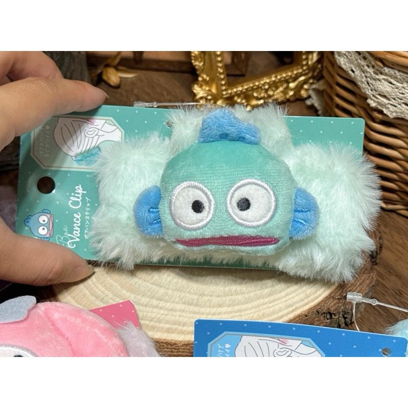 現貨 日本 Sanrio 三麗鷗 絨毛 造型髮夾 鯊魚夾 大抓夾 美樂蒂 漢頓 庫洛米 大耳狗-細節圖4