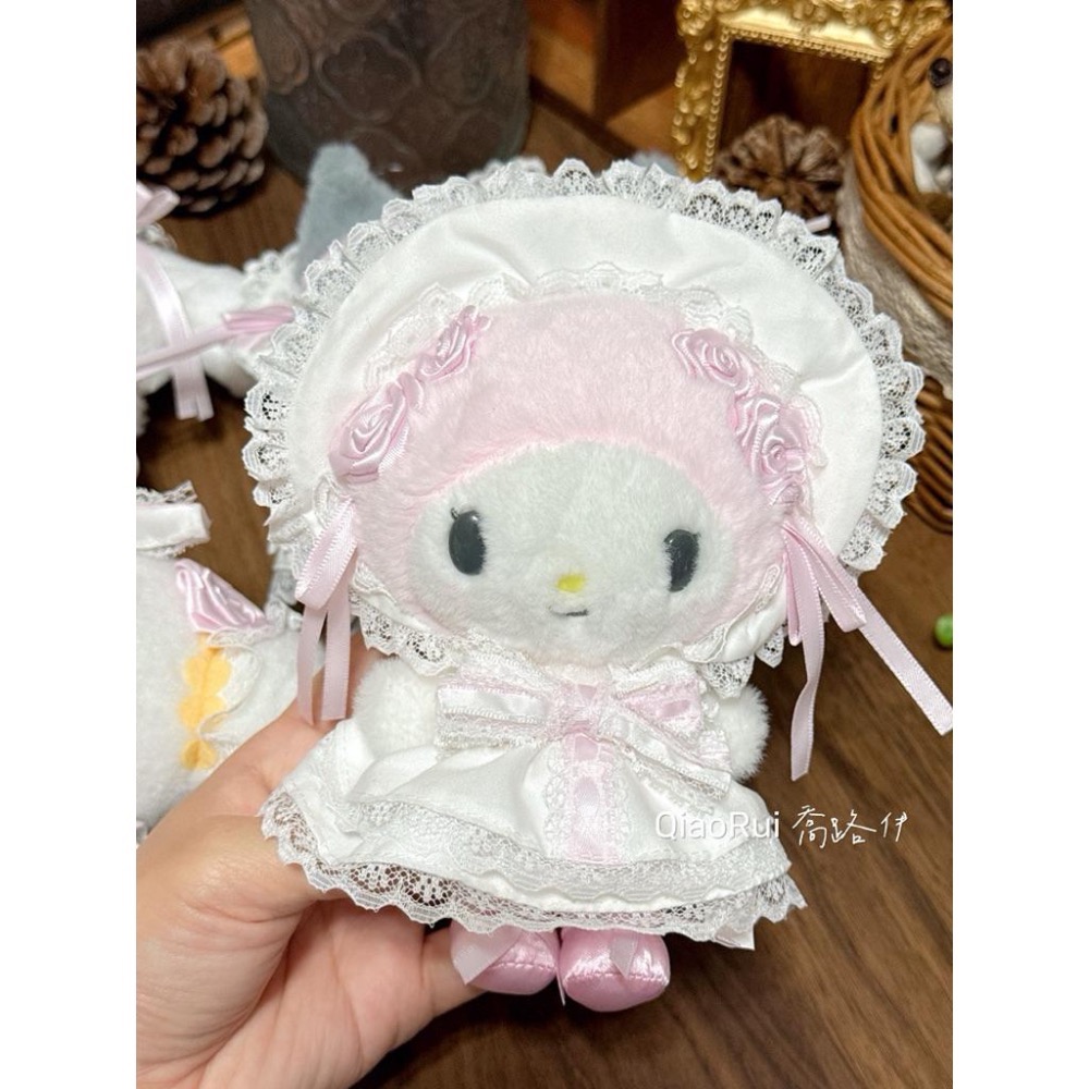 現貨 日本 sanrio 三麗鷗 690元 花嫁 娃娃吊飾 大耳狗 美樂蒂 庫洛米 小麥粉-細節圖3