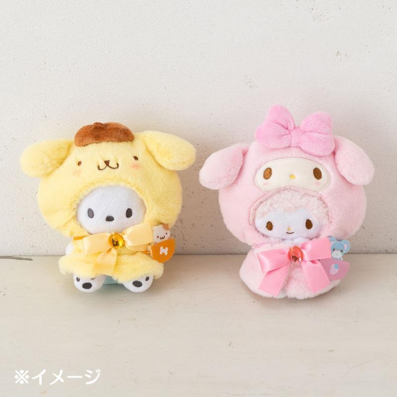 現貨 日本 三麗鷗 sanrio 斗篷娃衣 玩偶衣 娃娃裝 娃娃衣服 美樂蒂 布丁狗 彼安諾 人魚漢頓-細節圖6