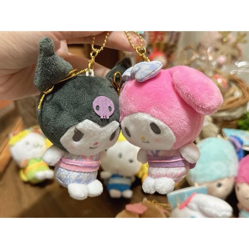 現貨 日本 Sanrio San-X 三麗鷗 和服 美樂蒂 庫洛米 大耳狗 帕恰狗 布丁狗 雙子星 磁吸 娃娃吊飾-細節圖4