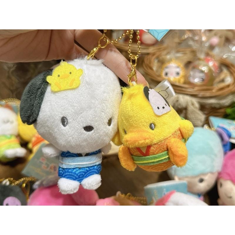 現貨 日本 Sanrio San-X 三麗鷗 和服 美樂蒂 庫洛米 大耳狗 帕恰狗 布丁狗 雙子星 磁吸 娃娃吊飾-細節圖5
