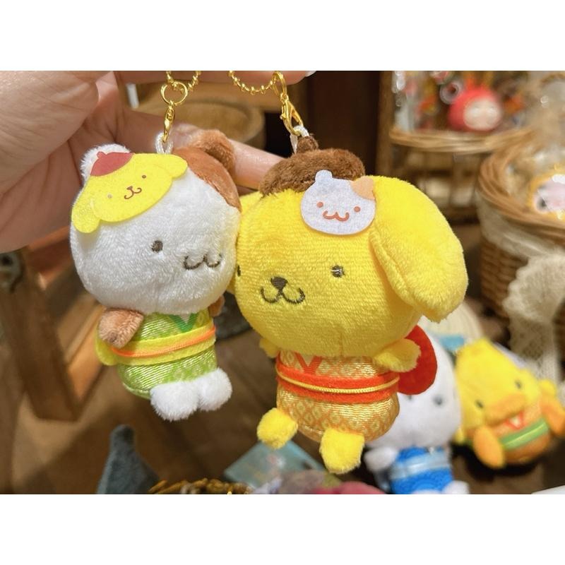 現貨 日本 Sanrio San-X 三麗鷗 和服 美樂蒂 庫洛米 大耳狗 帕恰狗 布丁狗 雙子星 磁吸 娃娃吊飾-細節圖6