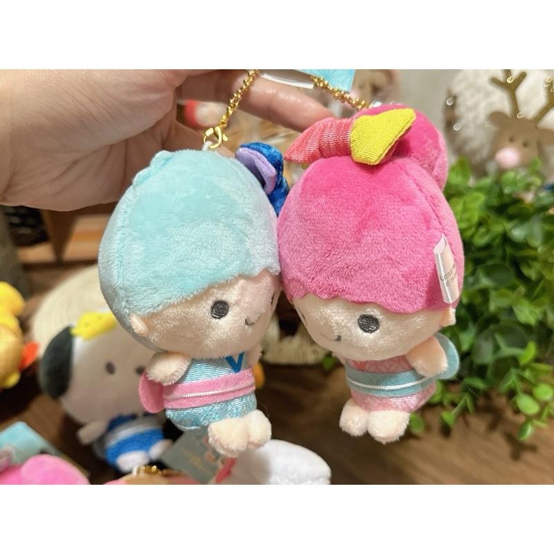 現貨 日本 Sanrio San-X 三麗鷗 和服 美樂蒂 庫洛米 大耳狗 帕恰狗 布丁狗 雙子星 磁吸 娃娃吊飾-細節圖7