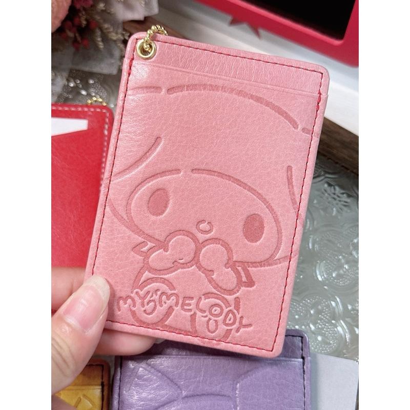 現貨 日本 三麗鷗 Sanrio 牛皮 卡片套 卡片夾 證件套 行李吊牌 識別證 kitty 美樂蒂 大耳狗 庫洛米-細節圖6