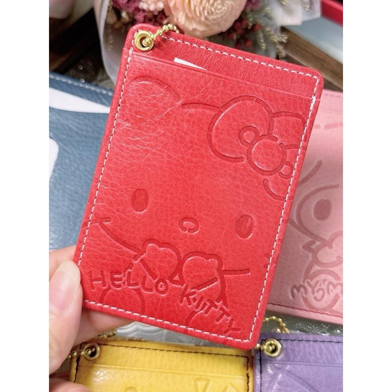 現貨 日本 三麗鷗 Sanrio 牛皮 卡片套 卡片夾 證件套 行李吊牌 識別證 kitty 美樂蒂 大耳狗 庫洛米-細節圖7