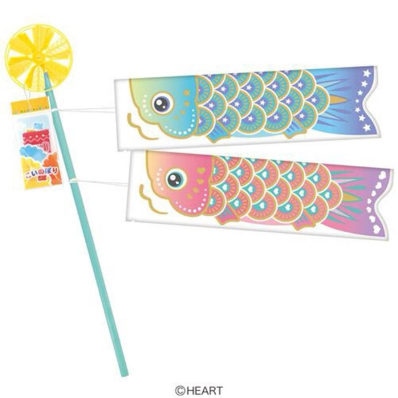 現貨 日本 鯉魚旗 風車 風車棒 擺設 含一枚菓子-細節圖6