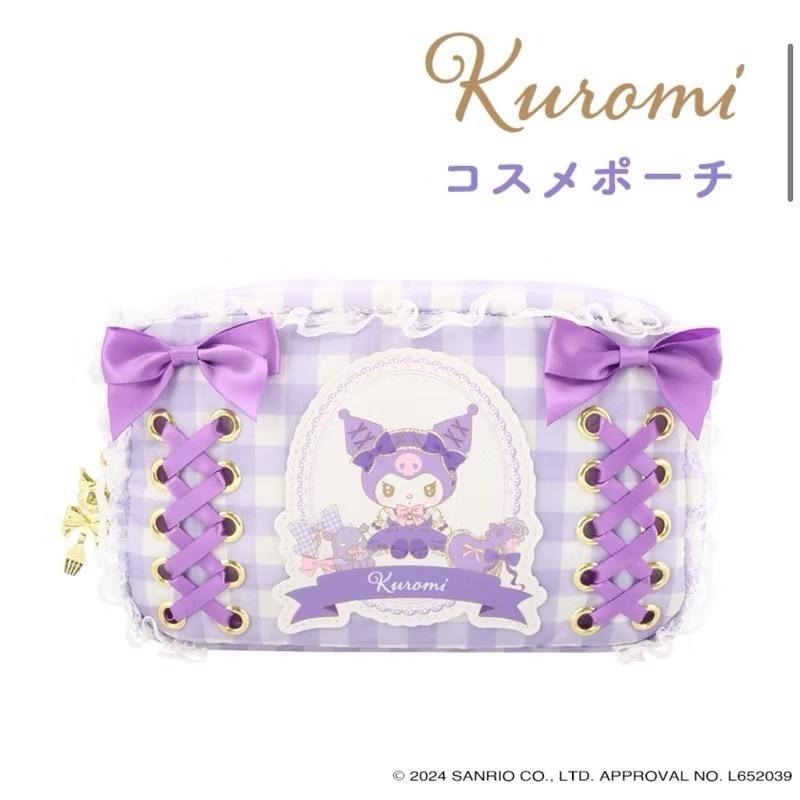 現貨 日本 三麗鷗 Sanrio 蘿莉塔 格子 庫洛米 生日 蝴蝶結 髮夾 識別證 護照夾-細節圖3