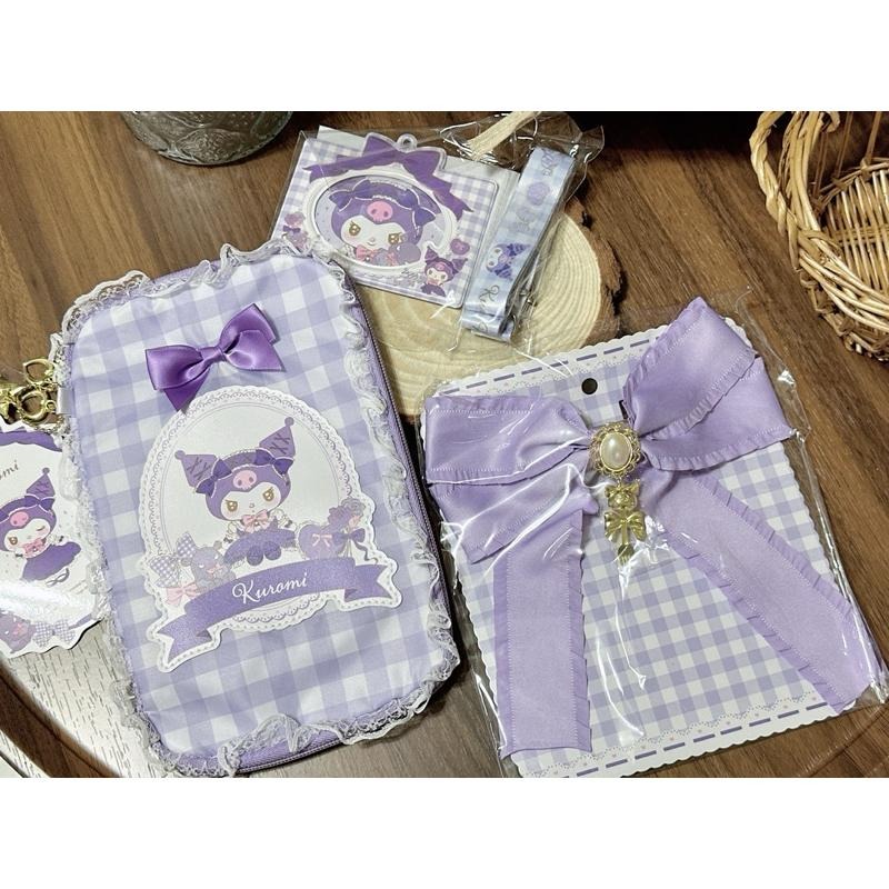 現貨 日本 三麗鷗 Sanrio 蘿莉塔 格子 庫洛米 生日 蝴蝶結 髮夾 識別證 護照夾-細節圖5