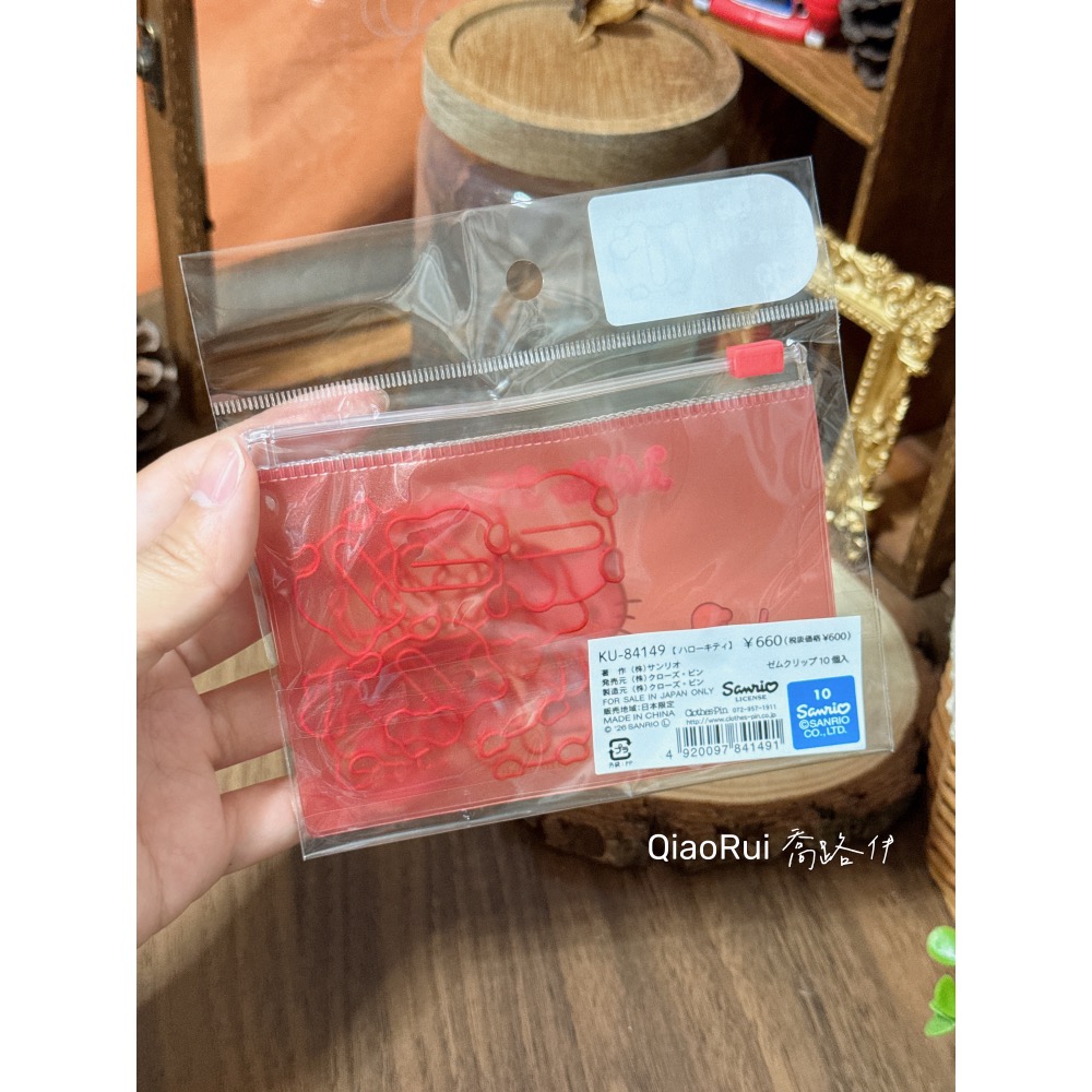 現貨 日本 Sanrio 三麗鷗 迴紋針 文具 kitty 美樂蒂 庫洛米 大耳狗 漢頓 帕恰狗-細節圖3
