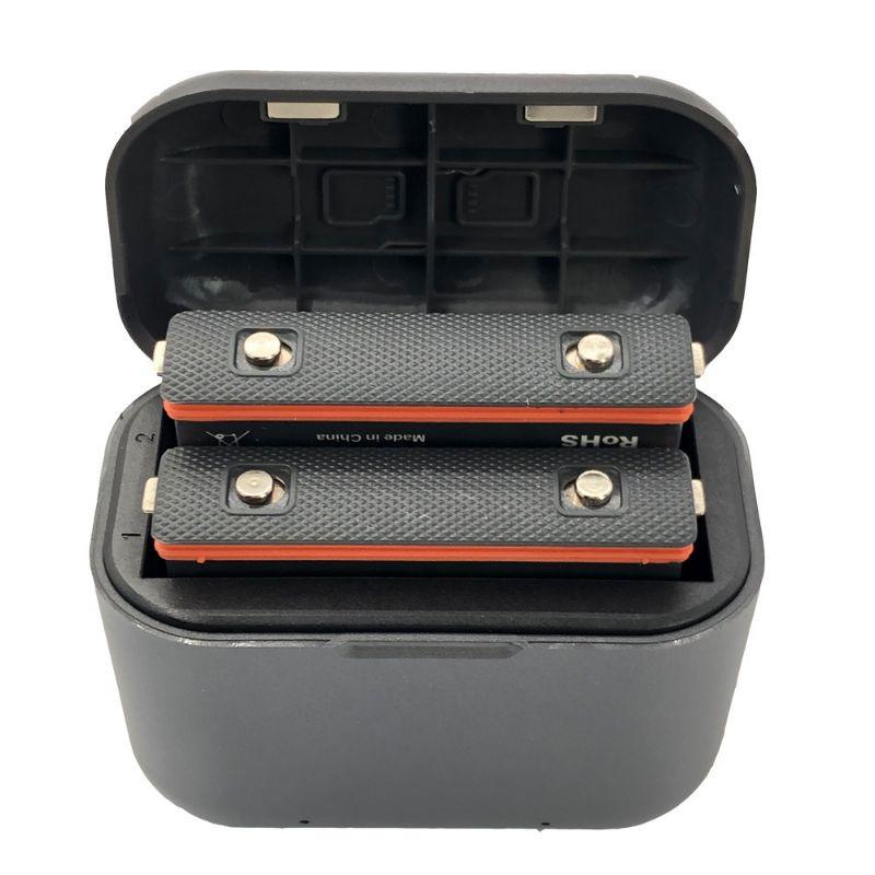 insta360 X3 充電器 收納式磁吸雙充電池盒 副廠充電器   快充收納盒-細節圖2