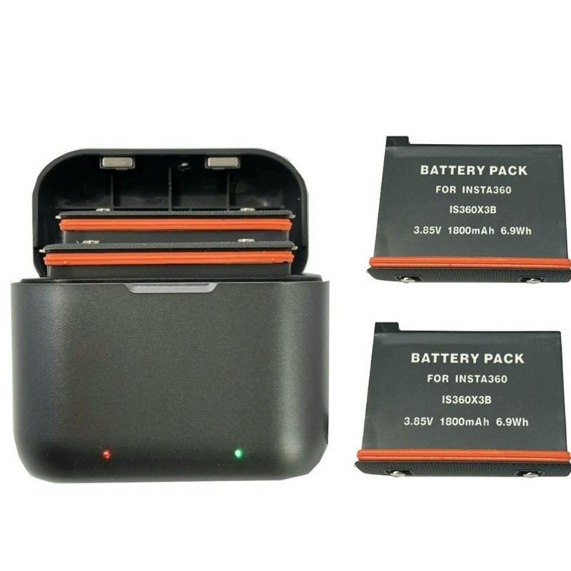insta360 X3 充電器 收納式磁吸雙充電池盒 副廠充電器   快充收納盒-細節圖4