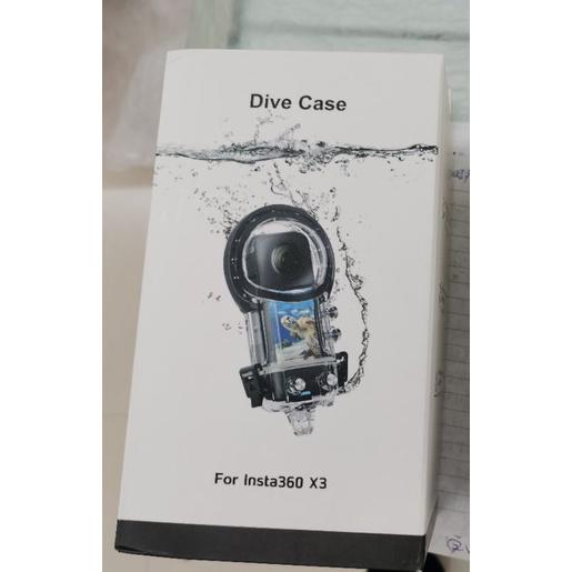 運動相機防水殼 適用insta360 x3 潛水殼 保護罩全景相機外殼(台灣現貨送矽膠套)-細節圖6