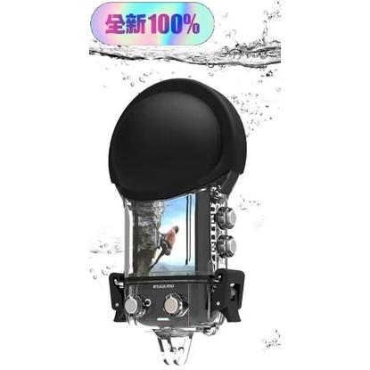 運動相機防水殼 適用insta360 x3 潛水殼 保護罩全景相機外殼(台灣現貨送矽膠套)-細節圖7