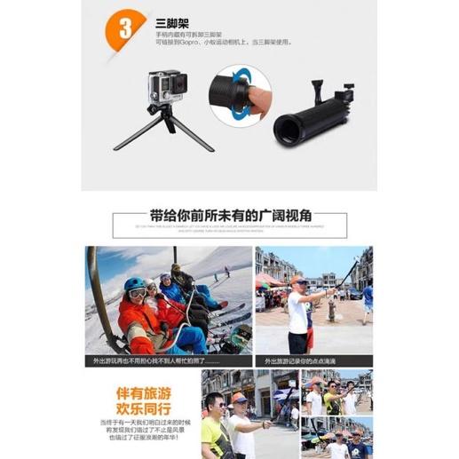 三向折疊自拍桿 三折桿  三向調節臂自拍桿-細節圖3