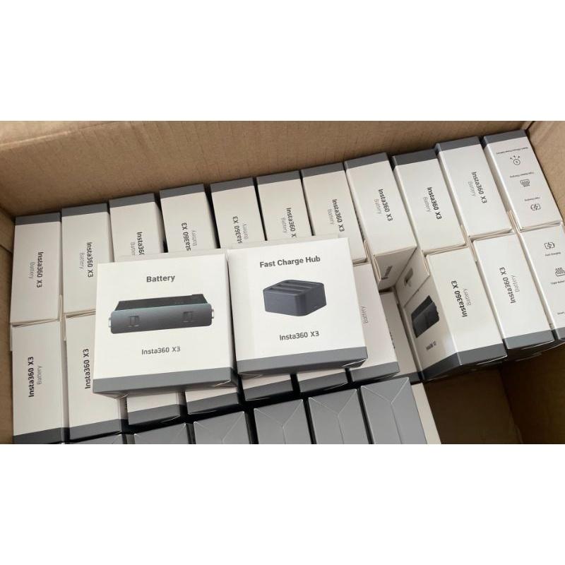 Insta360 原廠 X3電池 X2電池  座充 充電管家 充電底座 充電遙控自拍桿 阿邁充電盒 RS一英吋豎拍電池-細節圖5