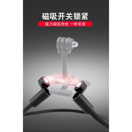 新款磁吸全封閉式掛脖支架 第一人稱視角 騎行項圈 贈1/4轉接頭-細節圖6