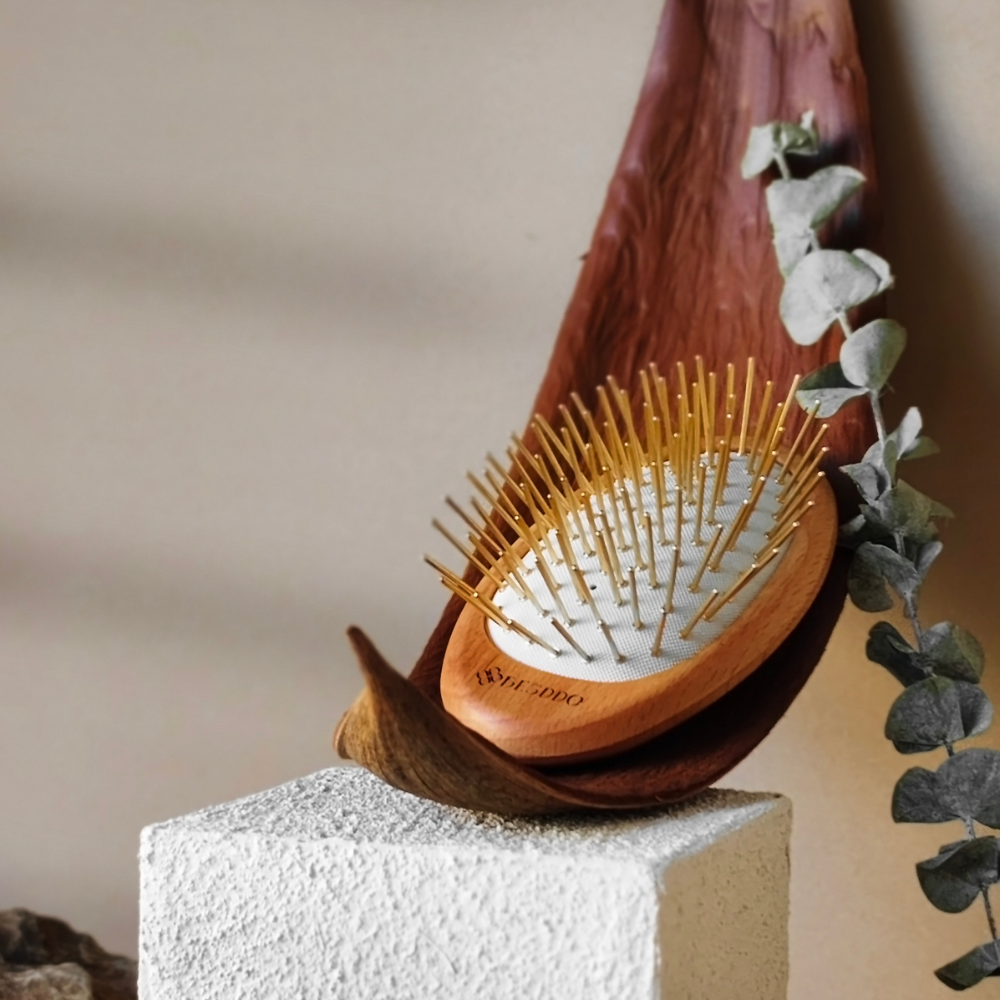 遠紅外線按摩梳｜24K金針／竹針 雙款選擇 頭皮按摩推薦 髮絲不拉扯 BESDDO-細節圖3