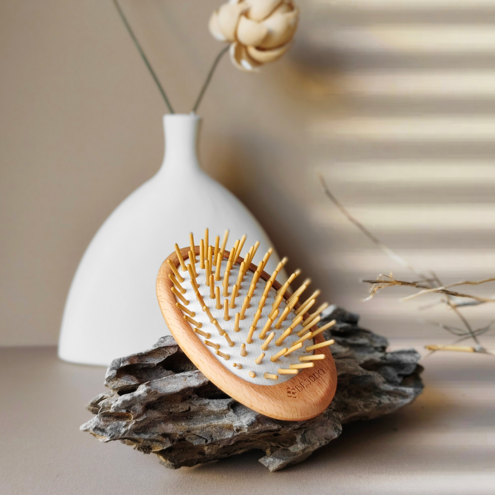 遠紅外線按摩梳｜24K金針／竹針 雙款選擇 頭皮按摩推薦 髮絲不拉扯 BESDDO-細節圖5
