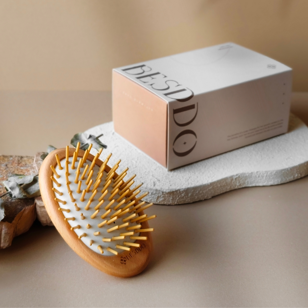 遠紅外線按摩梳｜24K金針／竹針 雙款選擇 頭皮按摩推薦 髮絲不拉扯 BESDDO-細節圖6