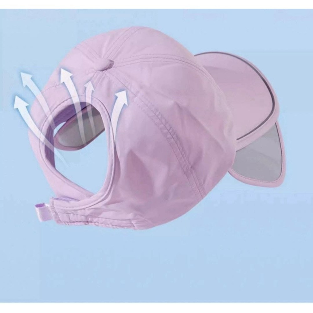 抗UV棒球帽.春夏防曬 輕薄透氣 寬沿 抗UV遮陽帽男女適用-細節圖2