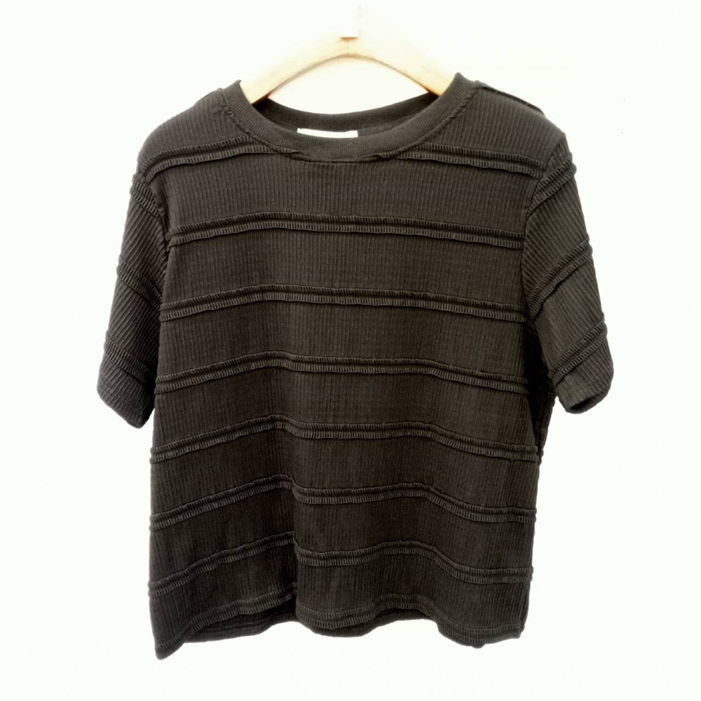 [H lovely]現貨-捲捲上衣-現貨-白.黑.天空藍-細節圖3