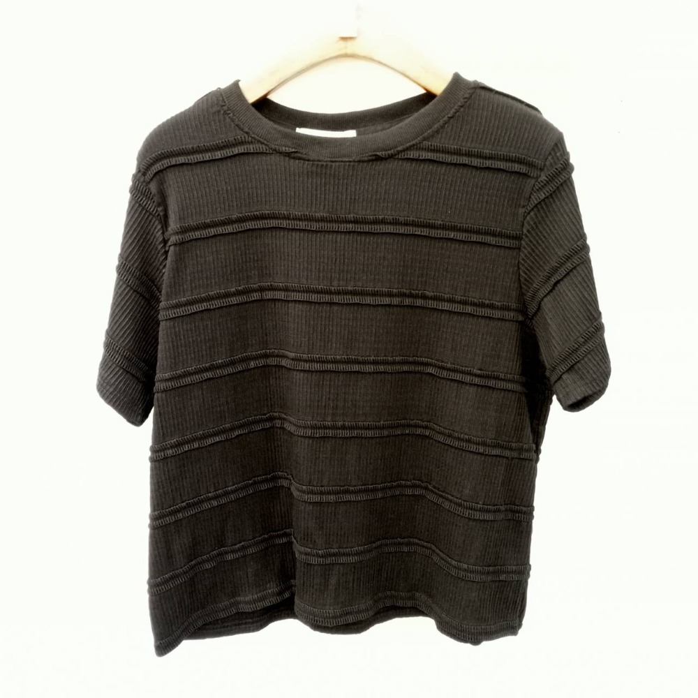 [H lovely]現貨-捲捲上衣-現貨-白.黑.天空藍-規格圖3