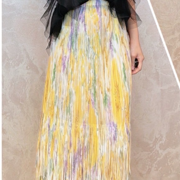 黃紫流蘇裙
