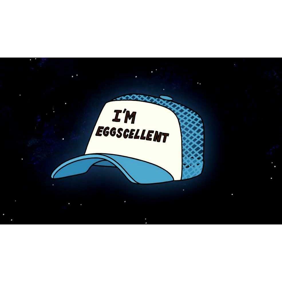 天兵公園 蛋捲王 鴨舌帽 I＇m Eggscellent cap 幫阿天贏得我是蛋捲王酷帽 Regular Show-細節圖3