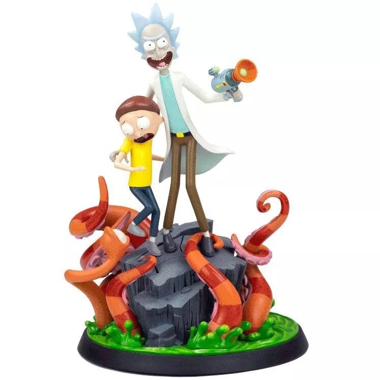 預購 美劇 Rick and Morty 瑞克與莫蒂 12吋彩色動態雕像 傳送門 限量版 大型雕像 美系 美式 老玩具-細節圖2