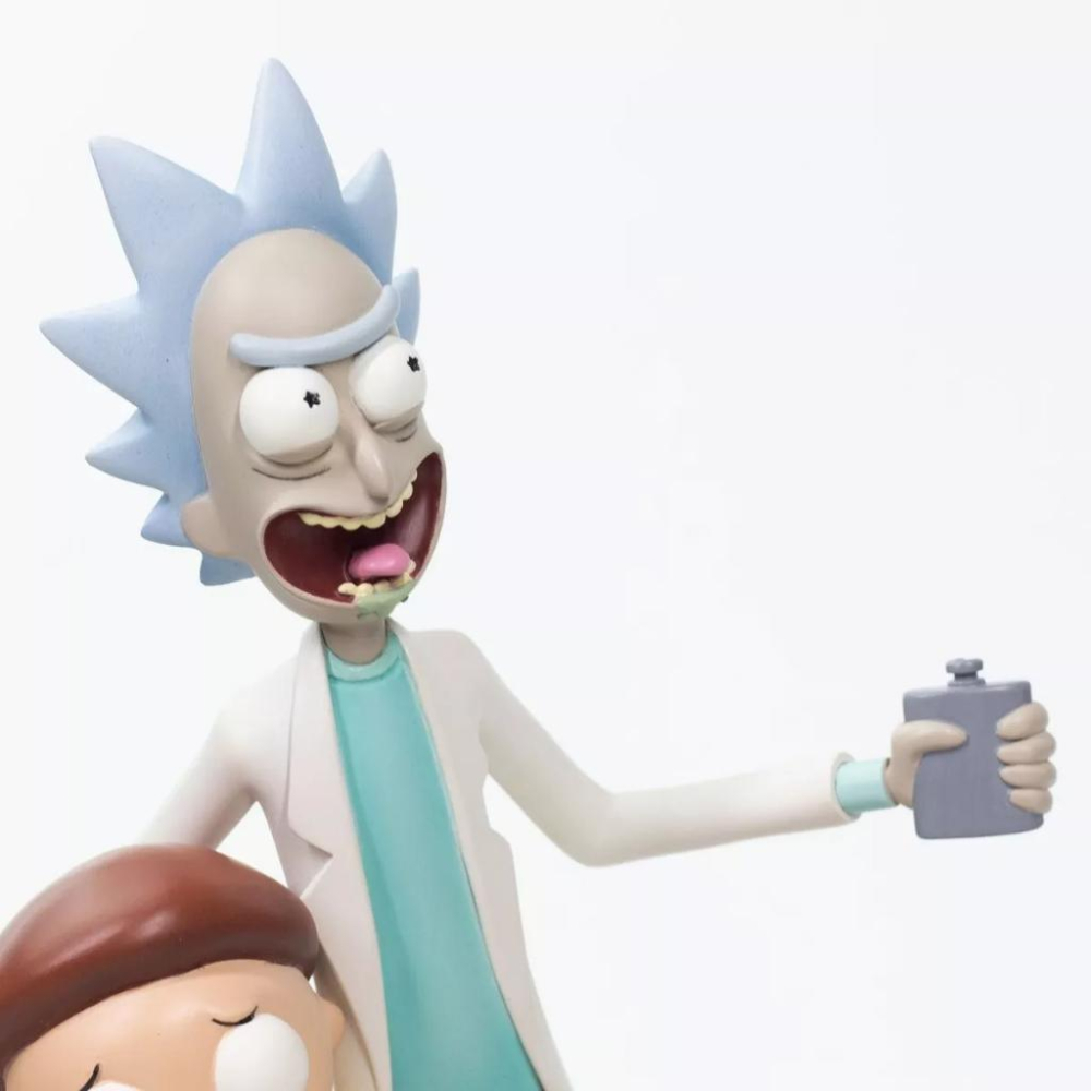 預購 美劇 Rick and Morty 瑞克與莫蒂 12吋彩色動態雕像 傳送門 限量版 大型雕像 美系 美式 老玩具-細節圖6