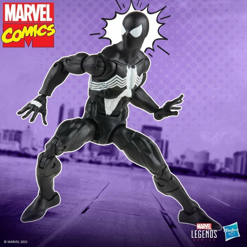 孩之寶 全新現貨 漫威 Marvel Legends 共生體蜘蛛人 6吋 黑蜘蛛人 漫畫復古吊卡 猛毒 Symbiote-細節圖2