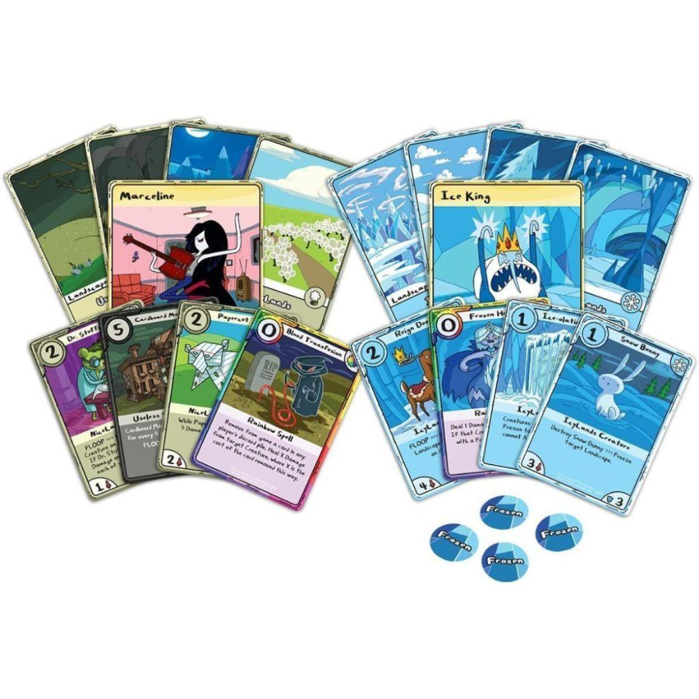 探險活寶 絕版 卡牌戰爭 Card Wars 冰壩王 vs 艾薇爾 吸血鬼 瑪瑟琳 卡片之戰 卡通頻道 美國卡通 桌遊-細節圖2