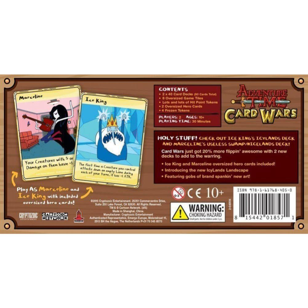 探險活寶 絕版 卡牌戰爭 Card Wars 冰壩王 vs 艾薇爾 吸血鬼 瑪瑟琳 卡片之戰 卡通頻道 美國卡通 桌遊-細節圖4