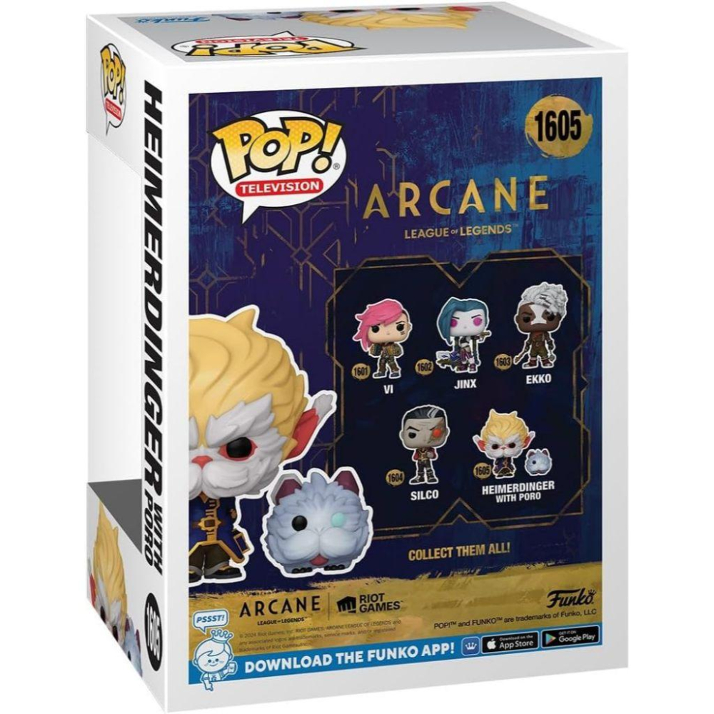 漢默丁格與普羅 奧術 Funko POP #1605 TV 英雄聯盟 lol 美國絕版 arcane 全新未拆-細節圖3