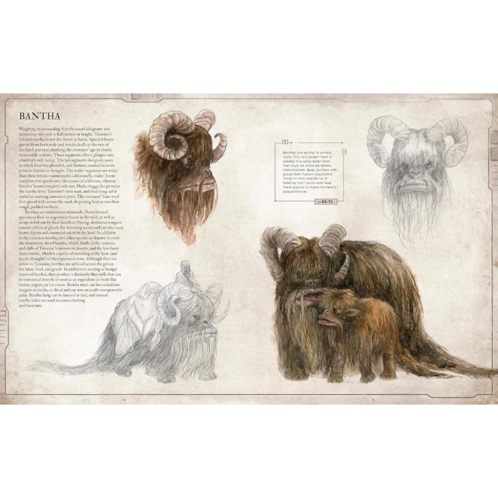 《星際大戰動物寓言集》Vol. 1 銀河系生物 (Creatures of the Galaxy) 絕版藝術設定集-細節圖4