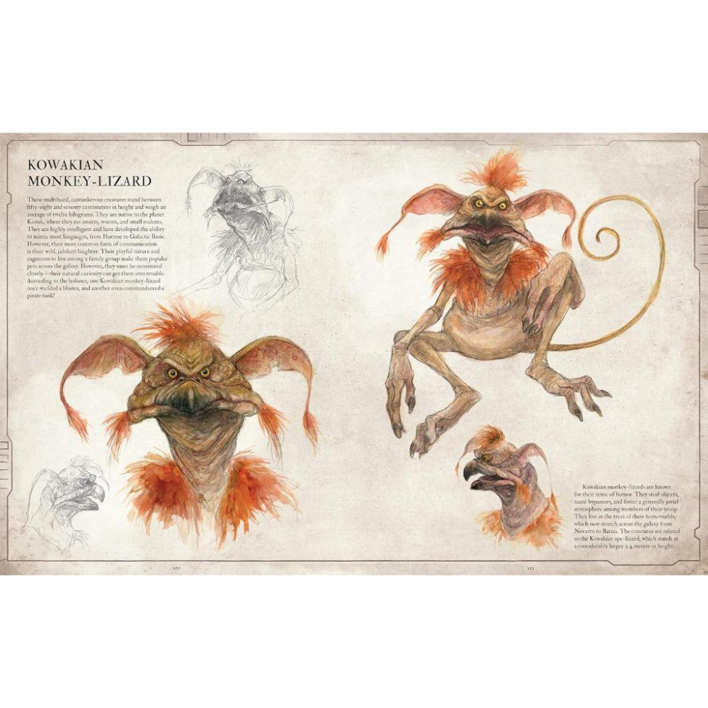 《星際大戰動物寓言集》Vol. 1 銀河系生物 (Creatures of the Galaxy) 絕版藝術設定集-細節圖7