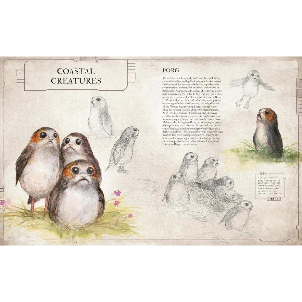 《星際大戰動物寓言集》Vol. 1 銀河系生物 (Creatures of the Galaxy) 絕版藝術設定集-細節圖9