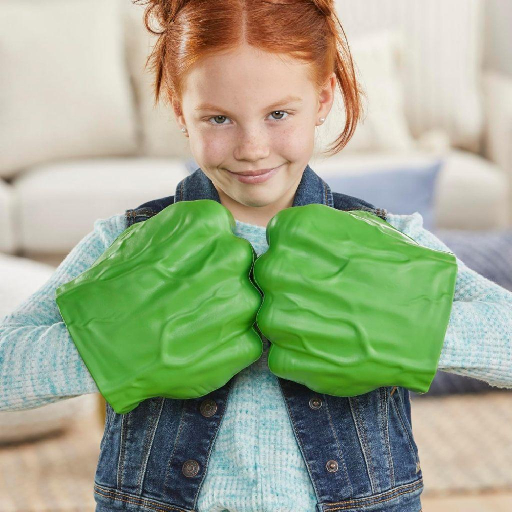 孩之寶 正版 全新未拆 綠巨人 浩克 拳頭 拳套 復仇者聯盟 美國迪士尼 Marvel Hulk手套 萬聖節 兒童 玩具-細節圖8