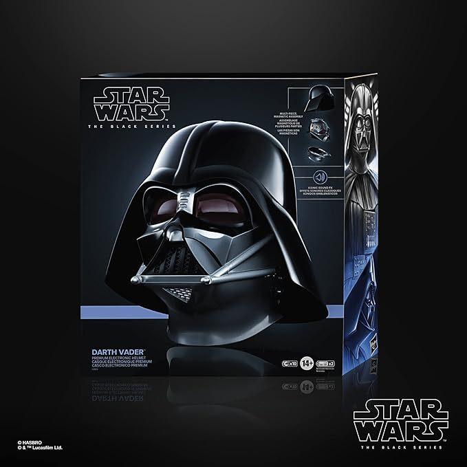 現貨 孩之寶 星際大戰 黑標 收藏電子頭盔 黑武士 Darth Vader Star Wars Helmet 達斯維達-細節圖7