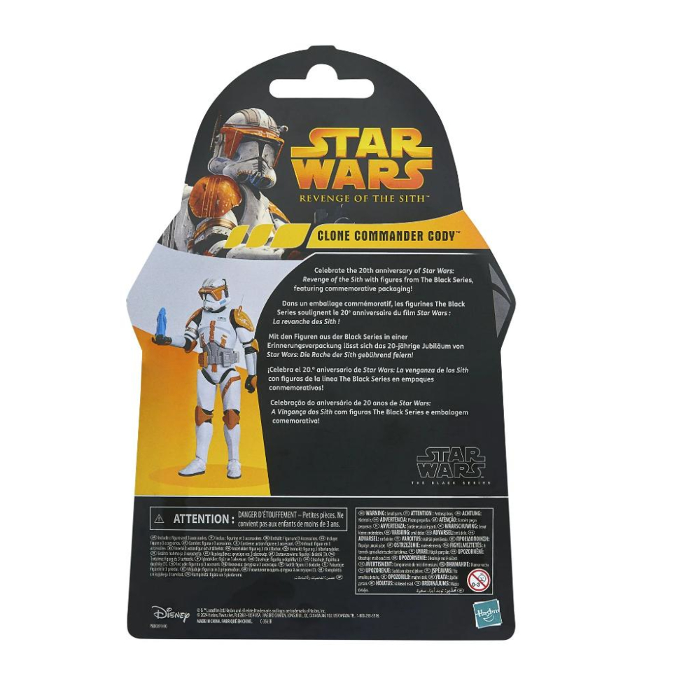 孩之寶 星際大戰 複製人指揮官 Cody 黑標 6吋人物 全新未拆 hasbro star wars disney-細節圖9