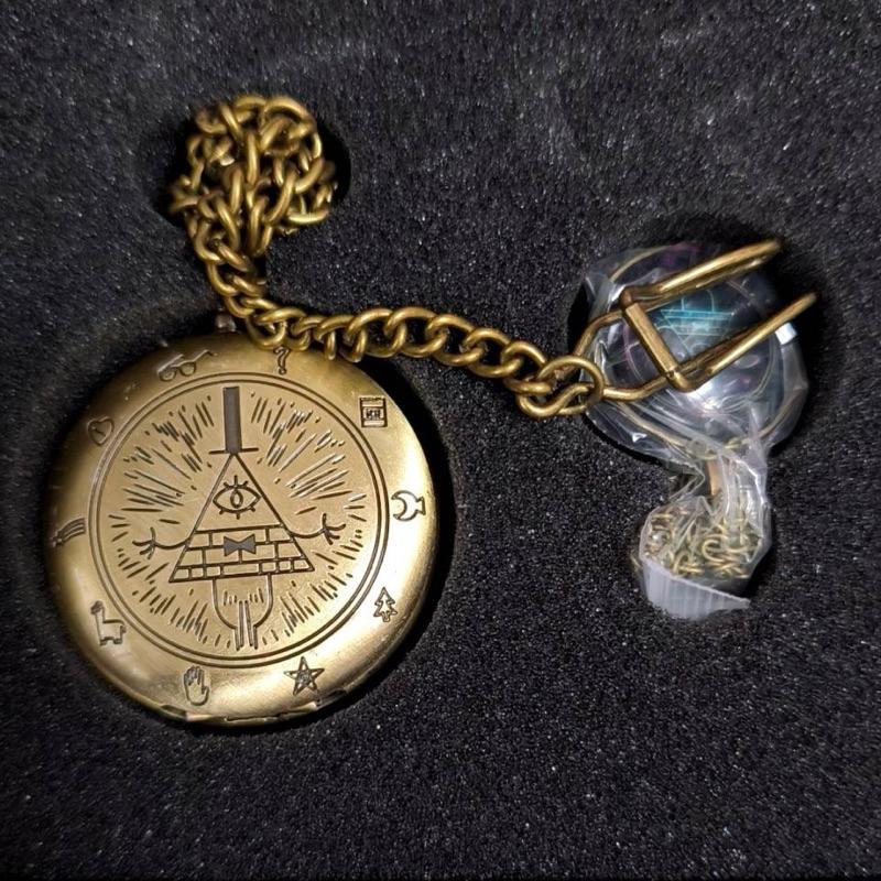 比爾之書 神秘小鎮大冒險 復古石英懷錶 經典手錶 阿拉伯數字秤 附鍊條 重力瀑布 迪士尼 生日禮物-細節圖6