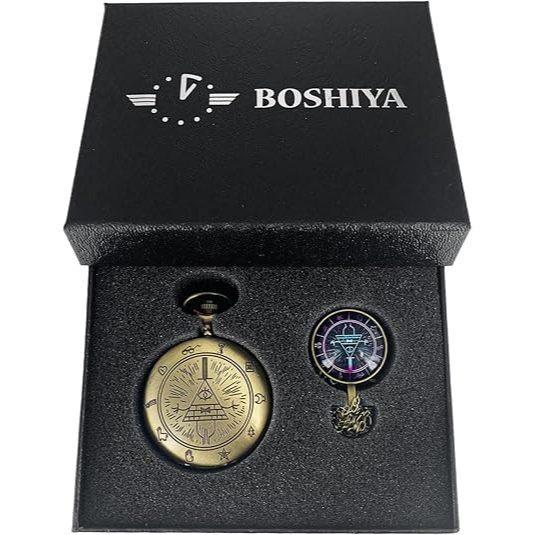 比爾之書 神秘小鎮大冒險 復古石英懷錶 經典手錶 阿拉伯數字秤 附鍊條 重力瀑布 迪士尼 生日禮物-細節圖7